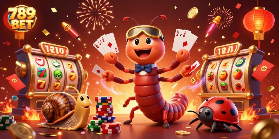 Experience the excitement of 789 BET with a dynamic 3D illustration of a cartoon casino scene.