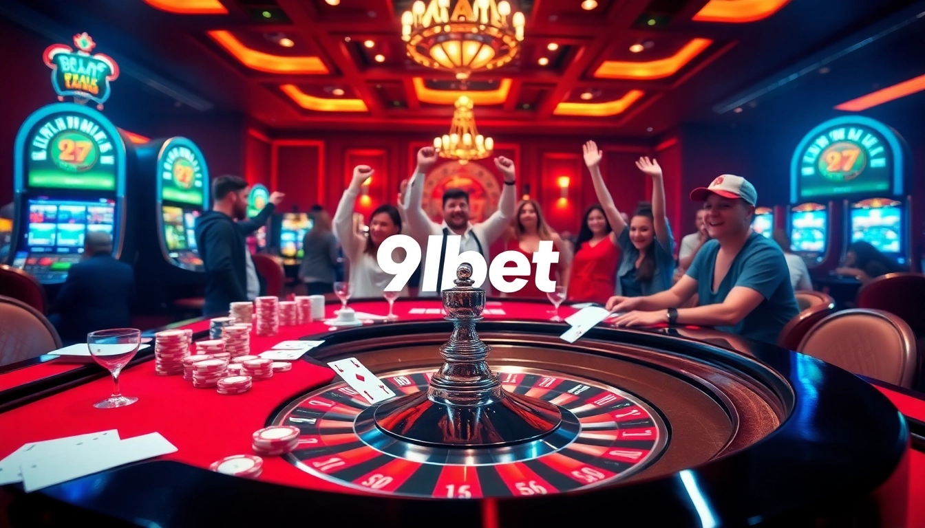 Engaging players in the upscale gambling ambiance of 9bet casino.