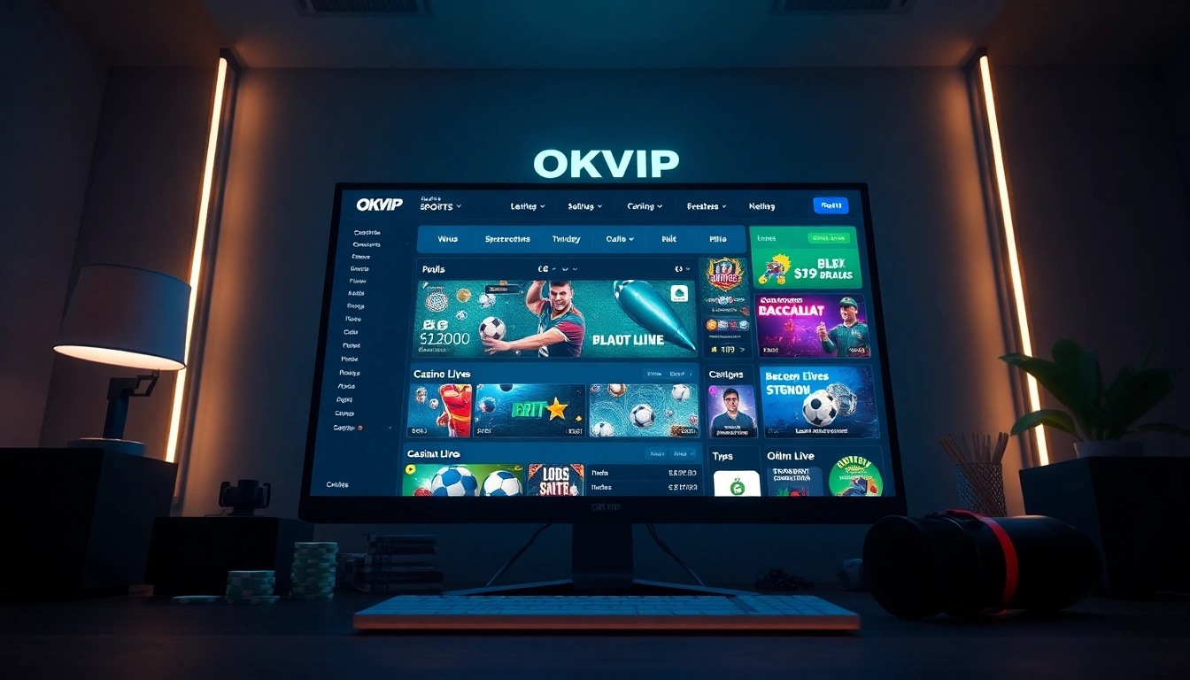 Experience the excitement of online gambling with OKVIP's interactive betting platform.