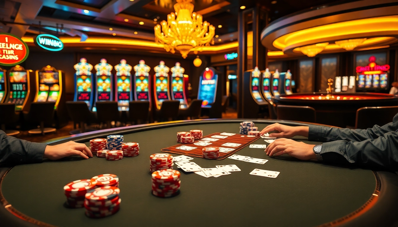 Engage in the thrilling casino action at https://vin88a.co.com/ with poker chips and cards.