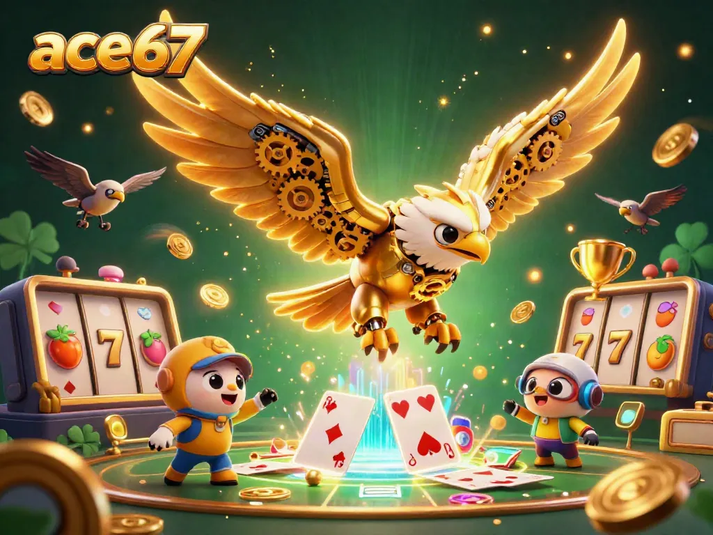 Check out ace67's thrilling online gambling adventure with vibrant 3D elements.
