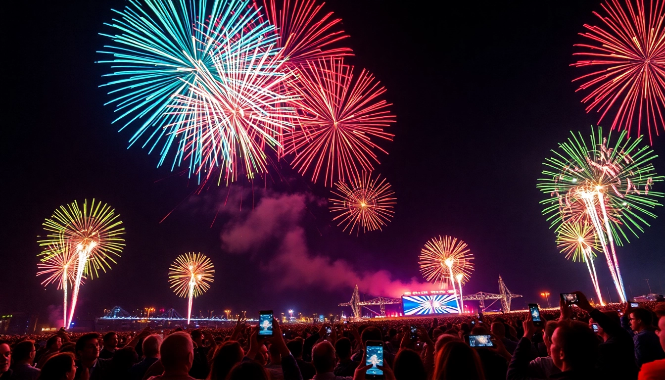 Witness vibrant manchester fireworks lighting up the night sky with joy and excitement.