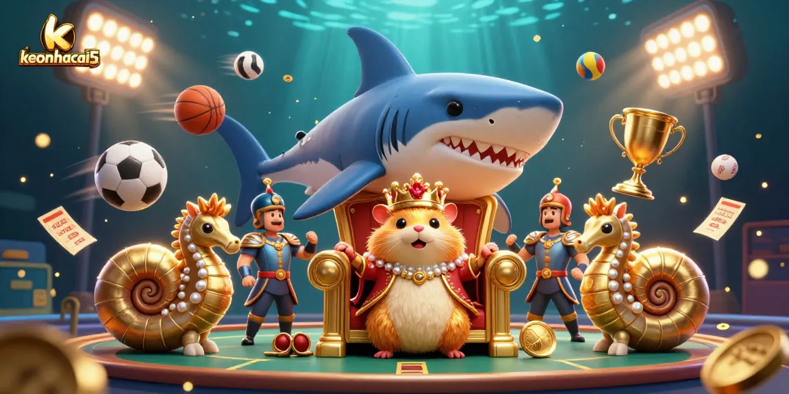 Win big with keonhacai5 as the golden hamster king leads a dynamic sports betting scene.