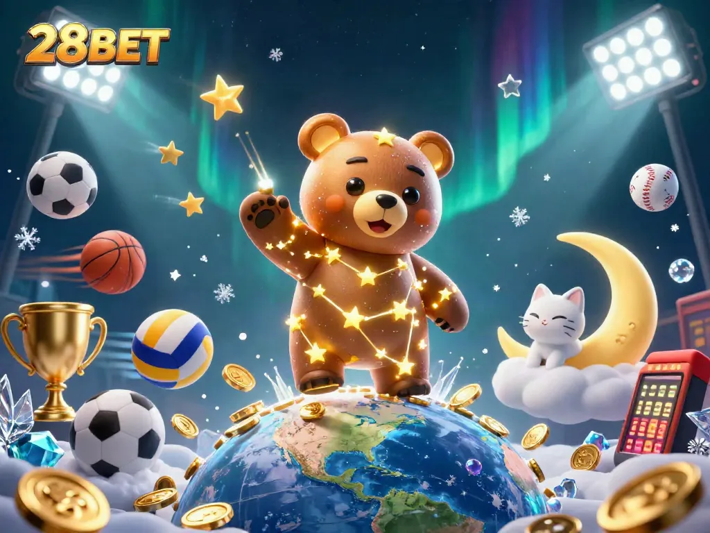 Engage with thrilling sports betting experiences at 28BET, featuring vibrant gaming elements and rich visual detail.