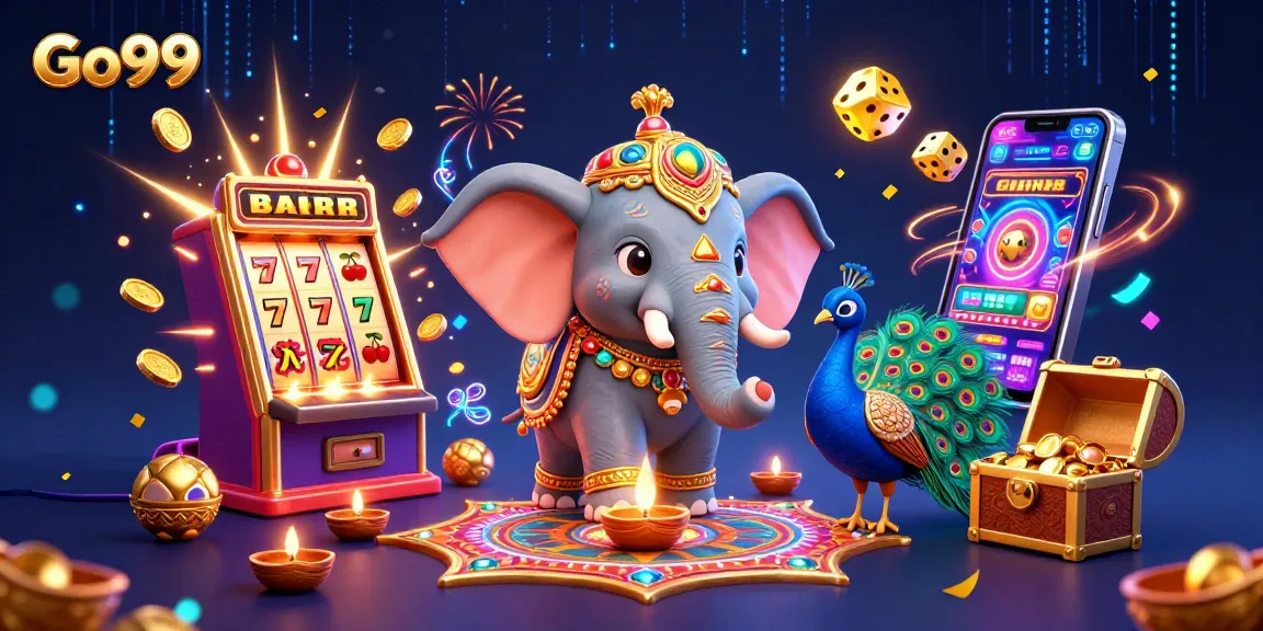 Experience thrilling gameplay at Go99 with dynamic 3D casino illustrations and vibrant characters.