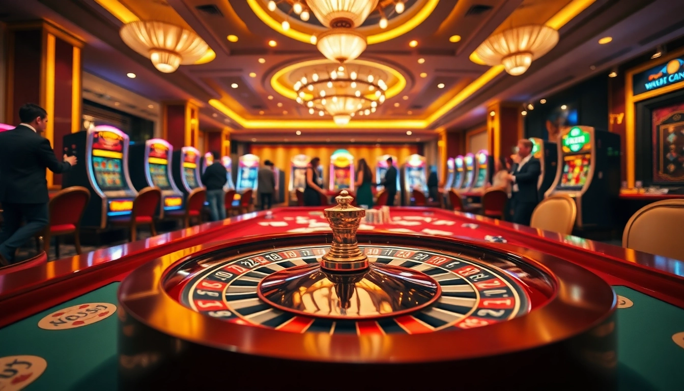 Experience the excitement of gambling with https://debet23.com/ amidst a luxurious casino setting.