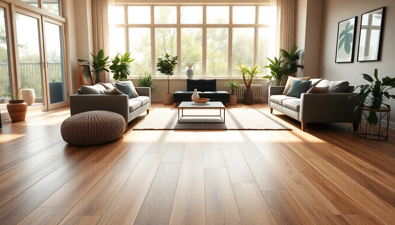 Transform your space with discount vinyl flooring showcasing elegant blonde oak designs.