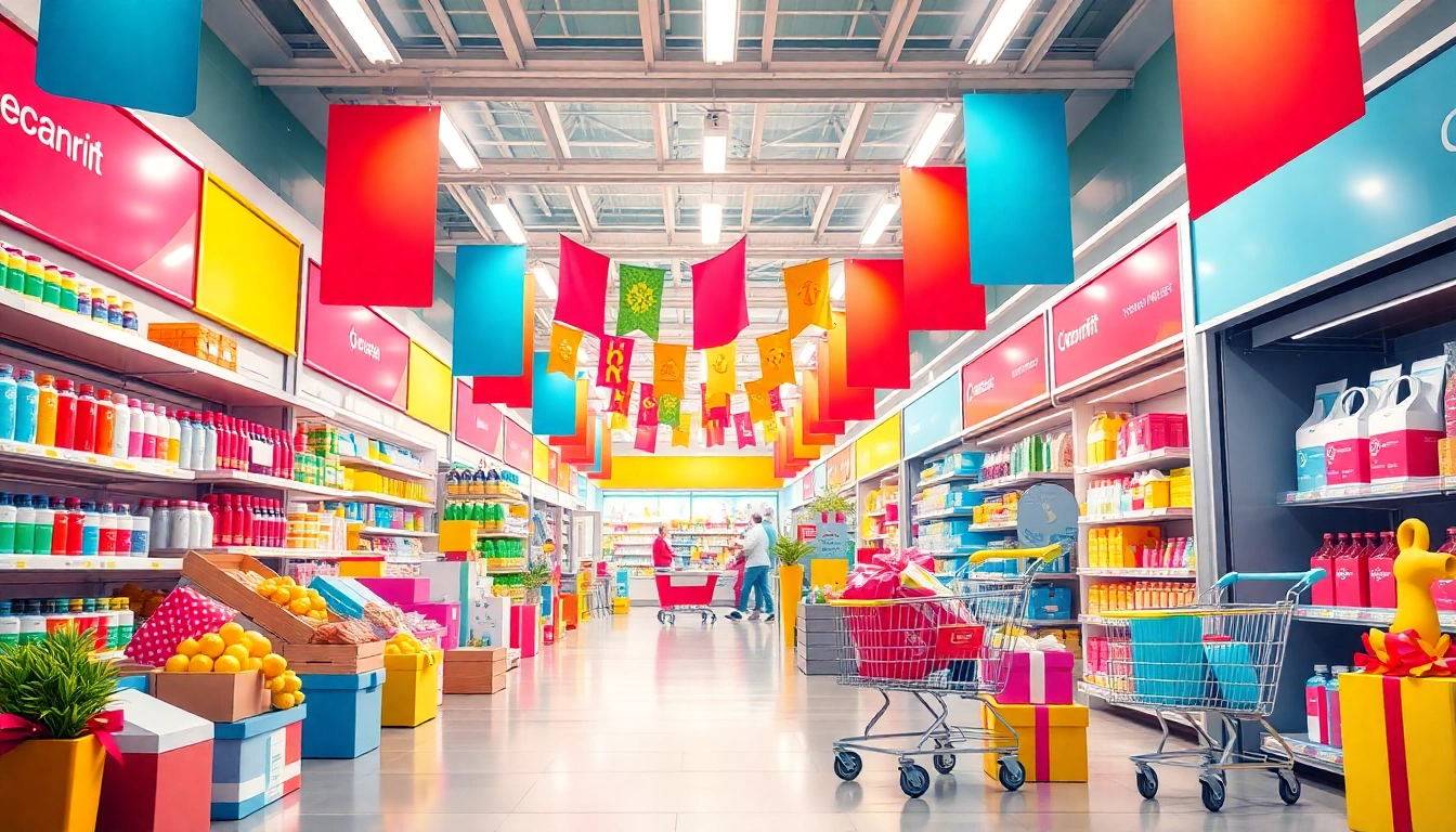 Shop for unique items at Ultimateshops, featuring colorful displays and exciting offers.