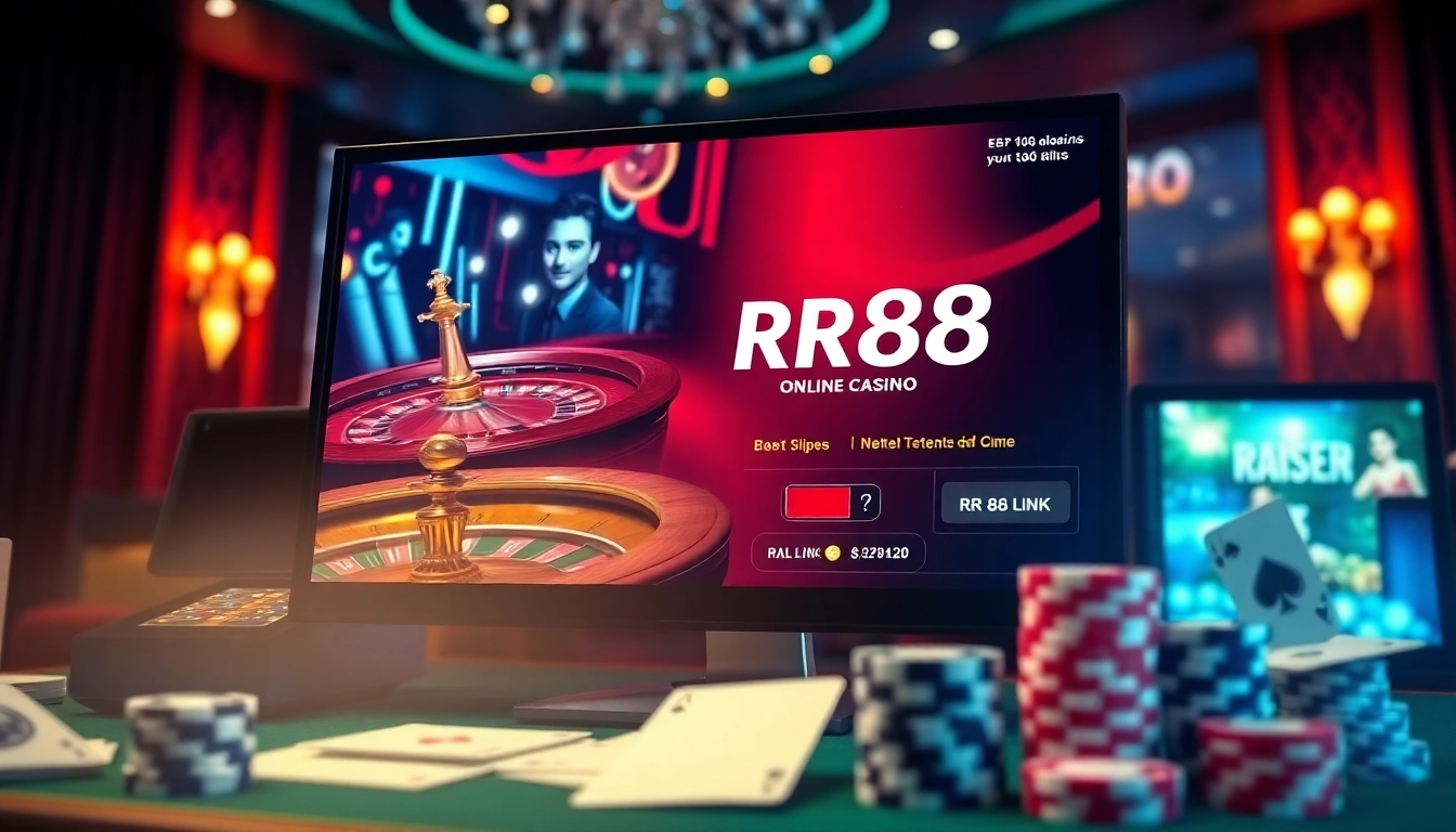 Experience the thrill of betting at RR88 link with vibrant casino visuals and engaging gameplay.
